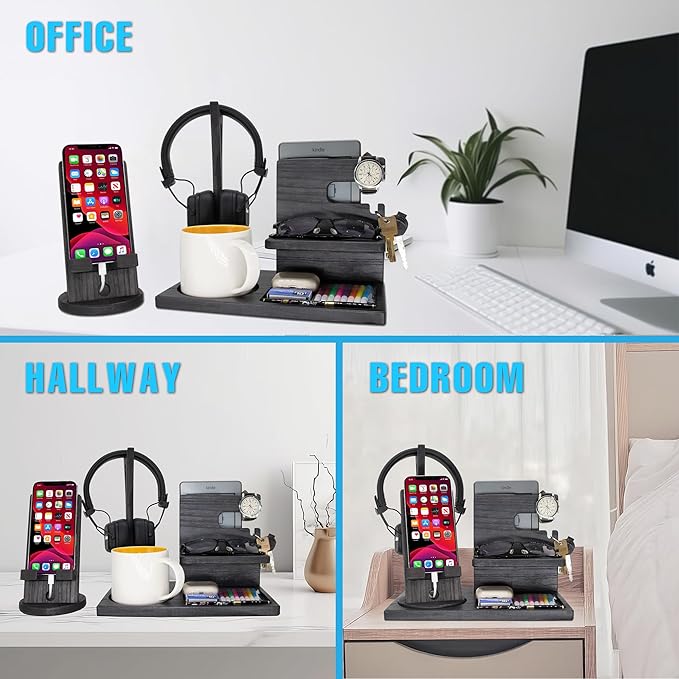 Gift for Men Nightstand Organizer - Image 2