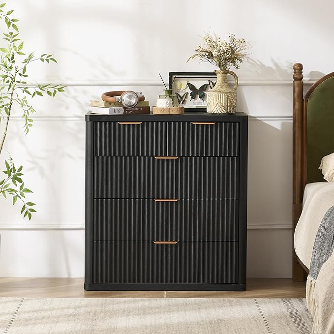 LEYAOYAO Fluted 5 Drawers Dresser - Image 5