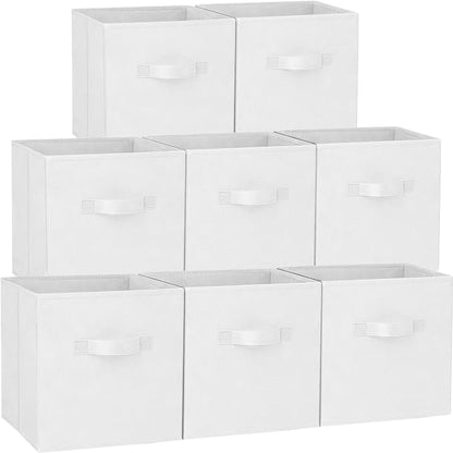 Storage Cubes - 11 Inch Heavy Duty Fabric Storage Bins by Criusia