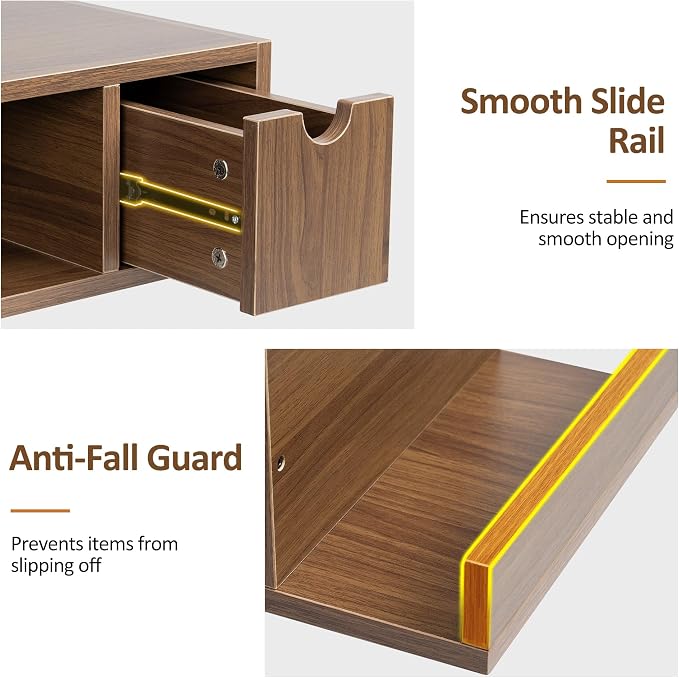 Afuly Walnut Floating Nightstand - Image 9