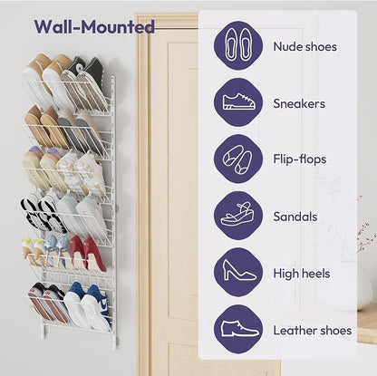 SWTYMIKI Over the Door Shoe Organizer - Image 3