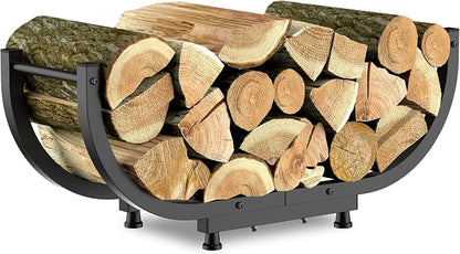 Firewood Rack Outdoor, 29 inch, Indoor Firewood Storage Holder, Log Holders by Kesito