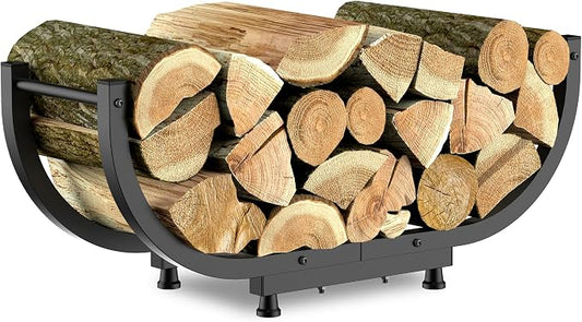 Firewood Rack Outdoor, 29 inch, Indoor Firewood Storage Holder, Log Holders by Kesito