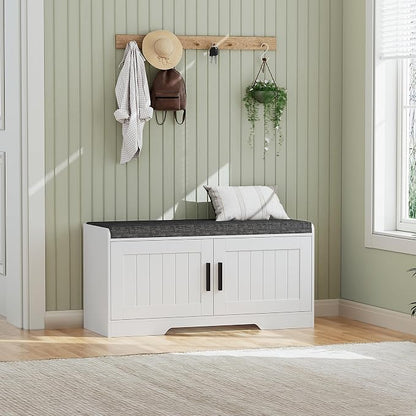 Homleke 2-Tier Storage Bench, Shoe Bench by Homleke