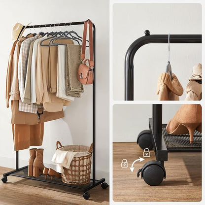 SONGMICS Clothes Rack with Wheels, Clothing Rack - Image 8