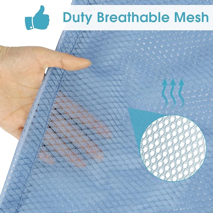 2 Pack Mesh Laundry Bags, 23 x 34 Inches Heavy Duty Mesh Laundry Bag, Large - Image 3