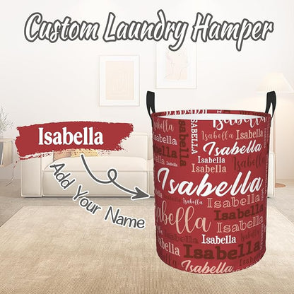 Custom Name Laundry Hamper, Personalized Laundry Baskets - Image 2