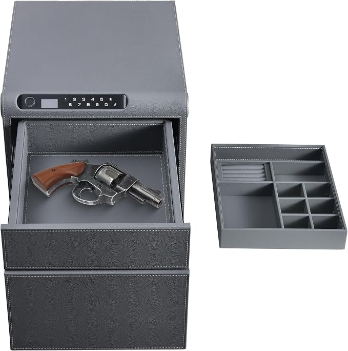 Jewelry Safe with Drawers，Biometric Fingerprint safe, Slide-Away Handgun Safe - Image 9