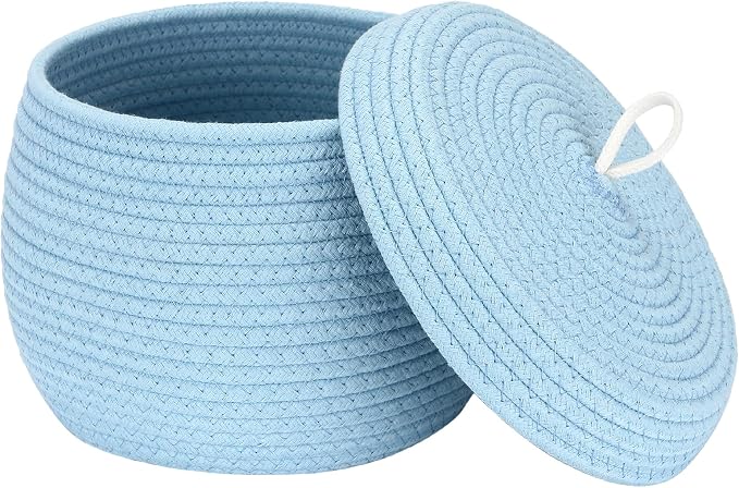 Sea Team Round Cotton Rope Storage Basket by SeaTeam