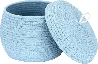 Sea Team Round Cotton Rope Storage Basket by SeaTeam