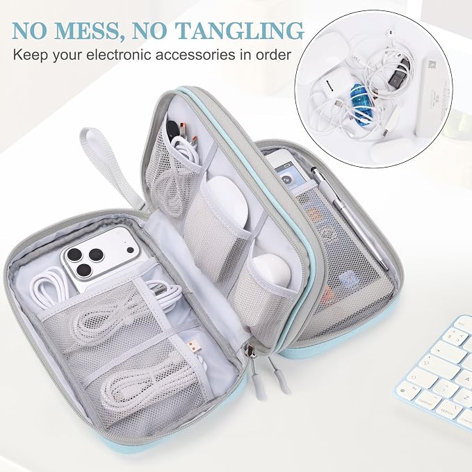 FYY Electronic Organizer, Large Travel Cable Organizer Bag Pouch Electronic - Image 5