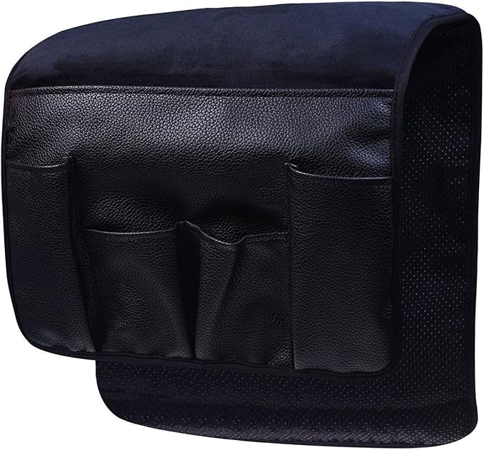 Wanty Velvet Sofa Couch Chair Armrest Soft Caddy Organizer Holder by Wanty