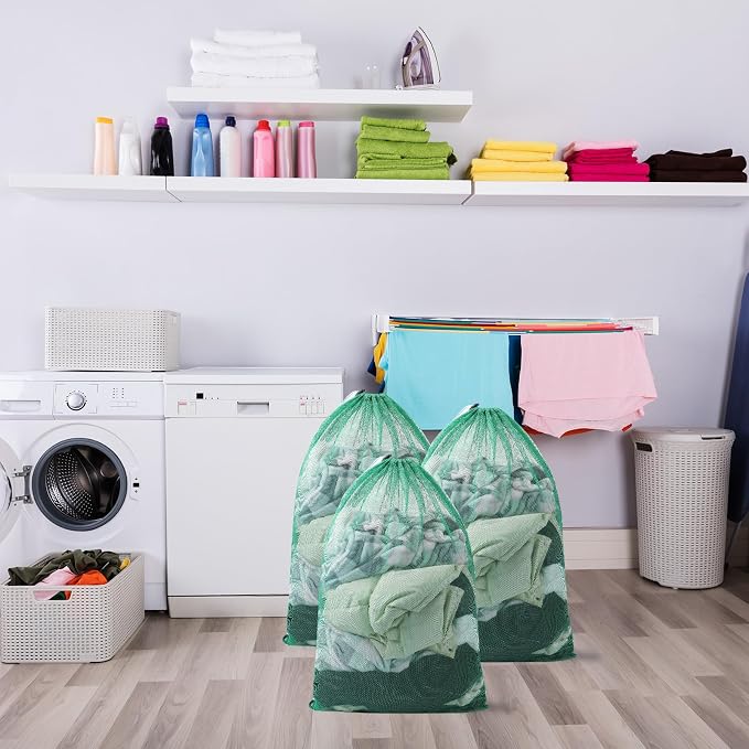 Berlune Large Mesh Laundry Bags, 24 x 36 Inch Bulk Wash Set - Image 7