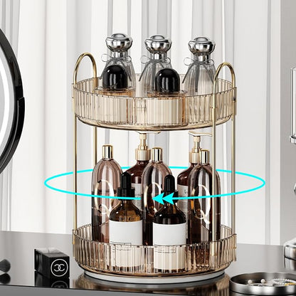 360° Rotating Makeup Organizer for Vanity - Image 3