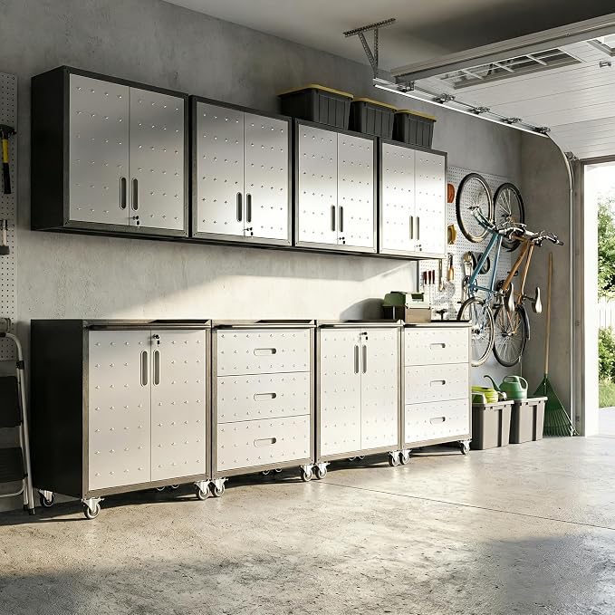 Garage Cabinet System | Heavy Duty Steel All-in-One Modular Garage Cabinet Set - Image 7