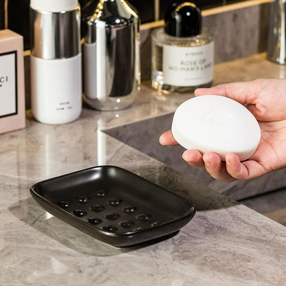 Soap Dish, Ceramic Soap Holder Shower Soap Dish - Image 6