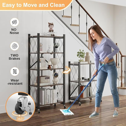 5-Tier Foldable Storage Shelves - Image 4