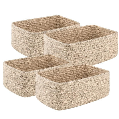 4 Pack Small Storage Shelf Baskets by OIASKET