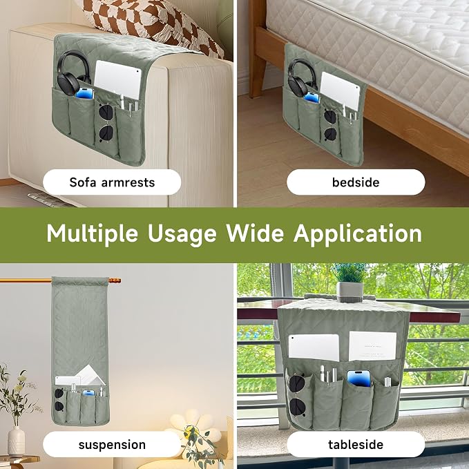 MEHIDFY Sofa Armrest Caddy, Waterproof Bedside Storage Organizer, Non Slip - Image 4