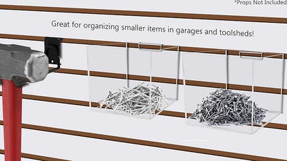 Marketing Holders 5 Inch Slatwall Retail Bin Clear Acrylic Merchandise Storage - Image 4