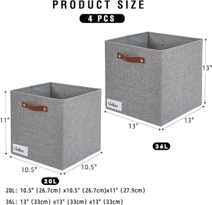 Collapsible Fabric Storage Cube Bins - Image 2