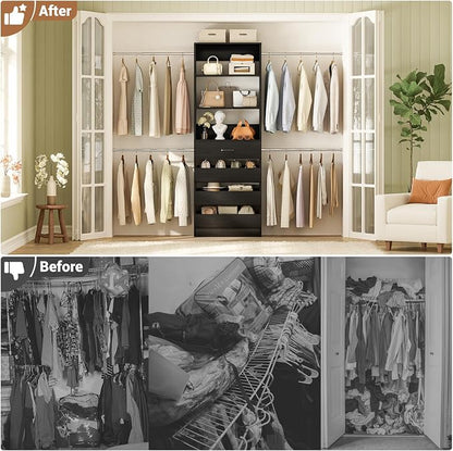 Aheaplus Closet System, 4-9Ft Closet Organizer - Image 6