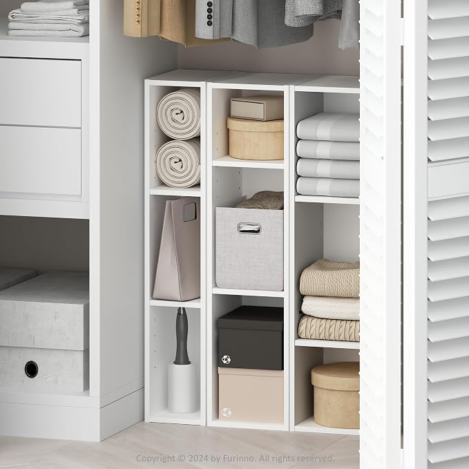 Furinno Reed 3-Tier Closet Organizers and Storage, Closet Organizer, Open Shelf - Image 4