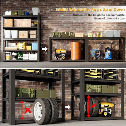 Garage Shelving, Heavy Duty Storage Shelves, Adjustable Boltless Units | Metal - Image 7