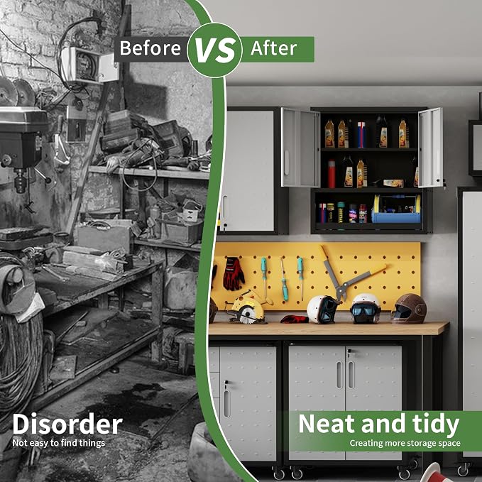 Metal Wall Cabinet, Garage Wall Cabinet - Image 6