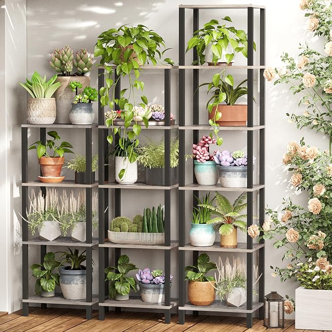 TUTOTAK Bookshelf, 4-Tier Small Narrow Book Shelf - Image 6