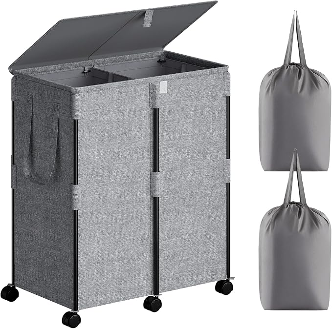 140L Double Laundry Hamper by Unknown