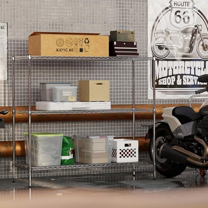 21" Deep x 60" Wide x 54" Height Wire Shelving Kit | 3-Tier | NSF Commercial - Image 5