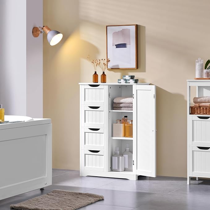 Yaheetech Wooden Floor Cabinet, Side Storage Organizer - Image 2