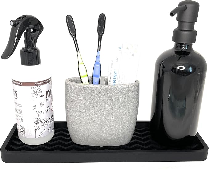Happitasa Silicone Kitchen Sink Organizer Tray, Sponge Holder and Countertop - Image 7