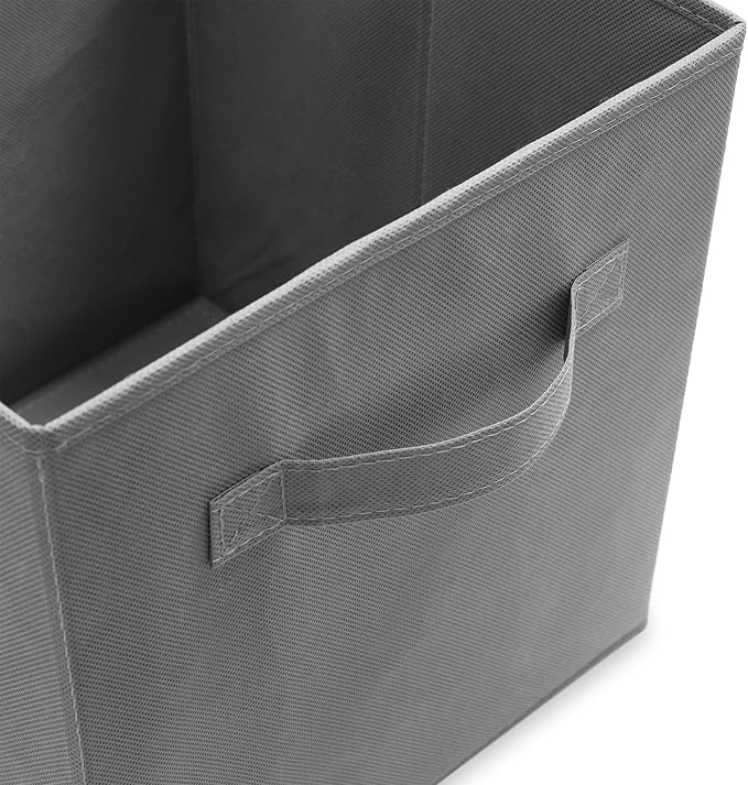 Casafield Set of 6 Collapsible Fabric Cube Storage Bins, Cubby Organizers & More - Image 3