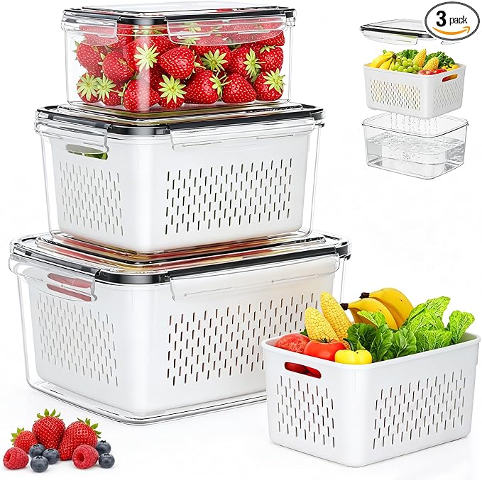JSCARES Fruit Storage Containers by JSCARES