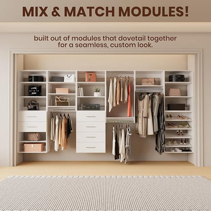 ROOMTEC Modular Closet System, Modern Wooden Tower - Image 3