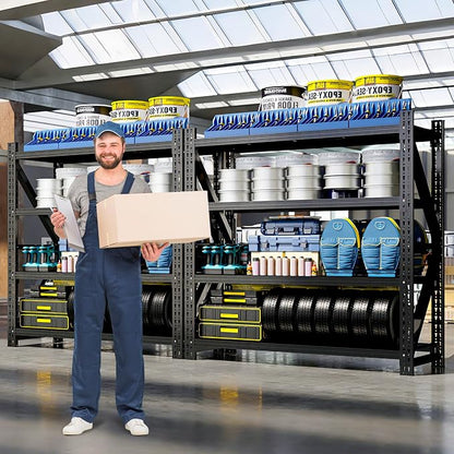 Heavy Duty Garage Storage Shelves 5000LBS Capacity, 4-Tier Large Industrial - Image 8