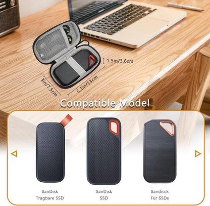 Hard Case for Sandisk Extreme Pro/Sandisk Extreme Portable External SSD 128GB - Image 2