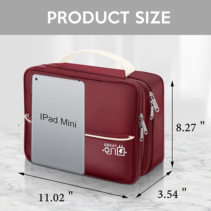 CILLA Electronic Organizer Travel Case, Travel Cord Organizer Case Portable - Image 2