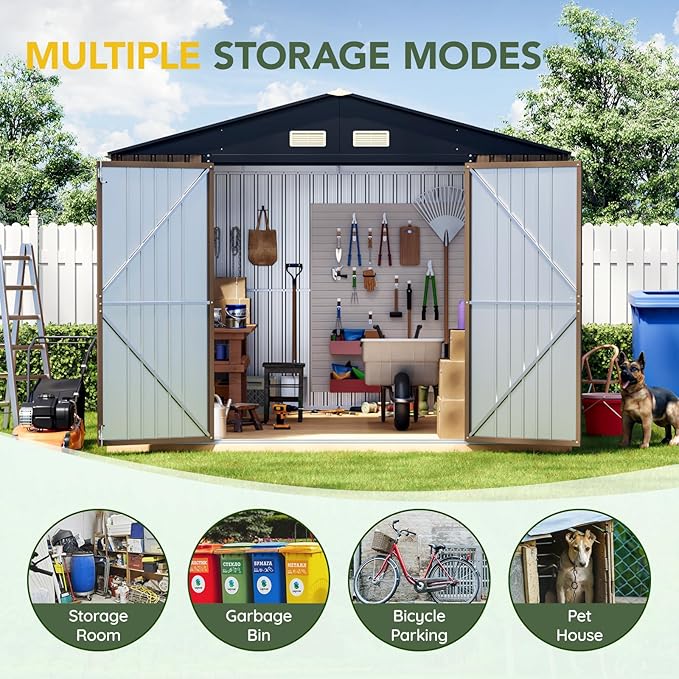 Breezz 10x12 FT Outdoor Storage Shed - Image 3