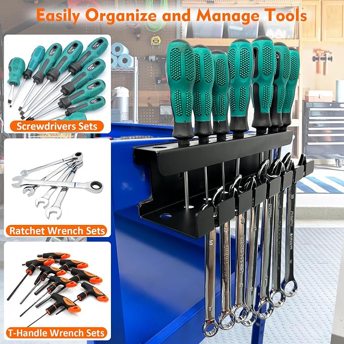 MUTUACTOR Magnetic Wrench Holder Heavy Duty, Anti-scratch Magnetic Mount - Image 2