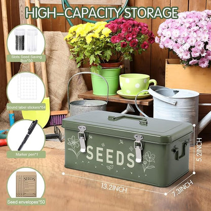 Seed Storage Organizer, Seed Saving Box - Image 3