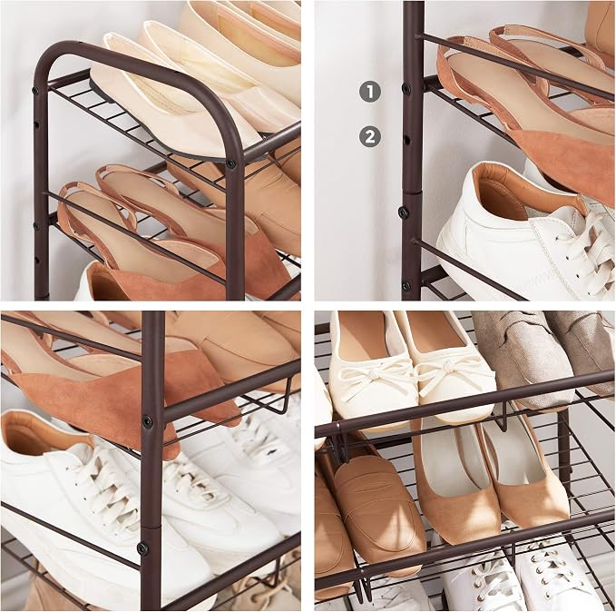 SONGMICS Shoe Rack, 3 Tier Shoe Organizer - Image 5