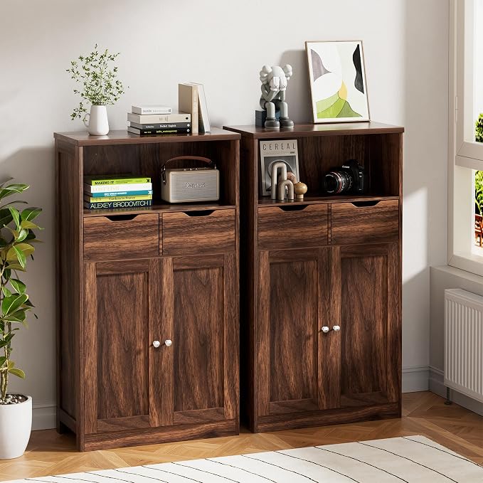 Vongrasig Bathroom Storage Cabinet, 42.5" H Freestanding Floor Cabinet | Wooden - Image 7