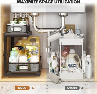 2-Pack 18.5 IN Depth Under Sink Organizer - Image 5