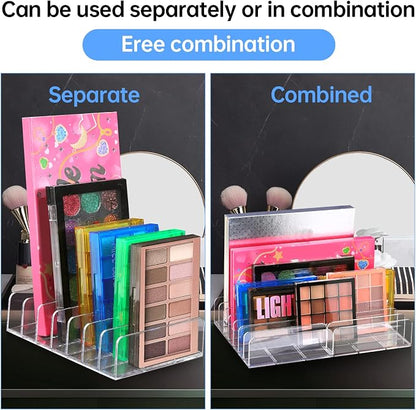2Pcs Makeup Pallet Organizer, Acrylic Eyeshadow Palette Makeup Organizer - Image 6