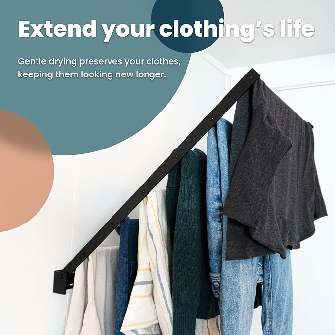 Wall Mounted Drying Rack – Foldable Laundry Drying Rack - Image 7