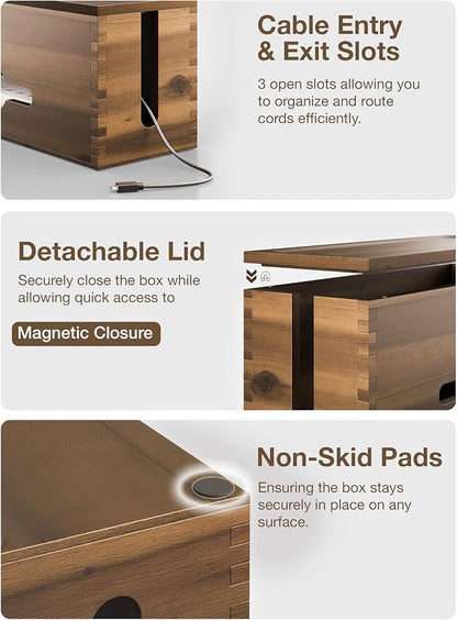 Acacia Large Cable Management Box - Image 3