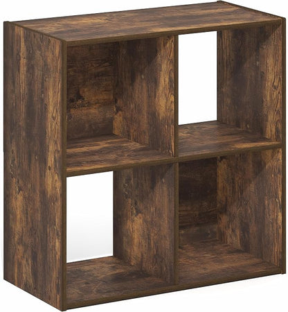 Furinno PELLI Book Shelf, 4-Cube Bookshelf - Image 6
